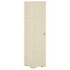vidaXL Plastična omara 40x43x164 cm lesen dizajn angora bela