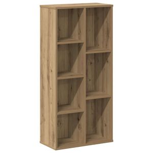 vidaXL Knjižna omara hrast 50x25x105 cm inženirski les