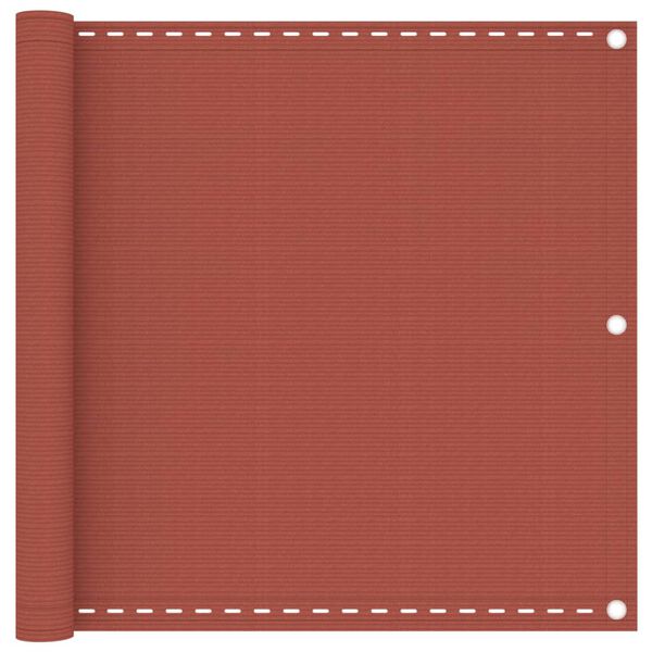 vidaXL Balkonsko platno terakota 90x600 cm HDPE