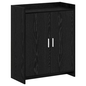 vidaXL Omara za čevlje Črni hrast 73,5 x 36 x 92 cm Inženirski les