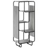 vidaXL Visoka komoda Siva Sonoma 60 x 37,5 x 144 cm Obdelan les