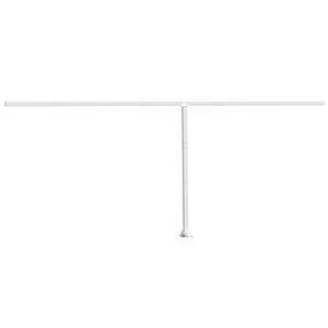 vidaXL Komplet stebričkov za tendo bele barve 600x245 cm železo