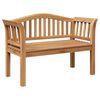vidaXL klop Rjava 120 x 53,5 x 85 cm Trden tikov les