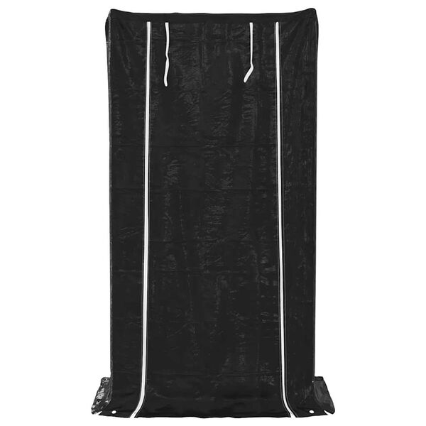 vidaxL Stojalo za drva z dežnim pokrovom 100x60x200 cm pocinkano jeklo