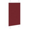 vidaXL Plisirana žaluzija Bordeaux Red 80x150 cm &Scaron;irina tkanine 79,4cm