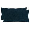 vidaXL Prevleka za blazino 2 kos HEERLEN Temno modra 40 x 70 cm