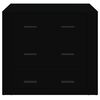 vidaXL Komoda črna 80x33x70 cm inženirski les