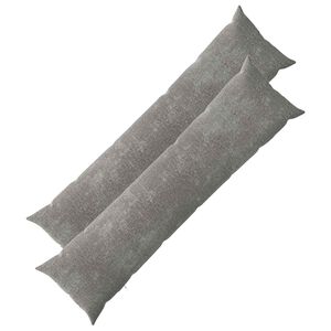 vidaXL Prevleka za blazino 2 kos HEERLEN Temno siva 40 x 145 cm