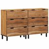 vidaXL Komplet stranske omare 2 kos 120 x 33 x 75 cm