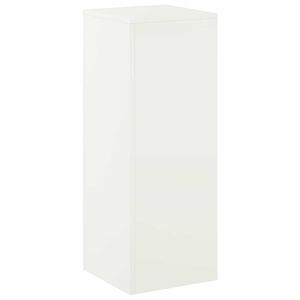 vidaXL Stojalo za rastline Bela 30 x 30 x 80 cm Jeklo