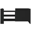 vidaXL TV omarica črna 80x35x40 cm inženirski les
