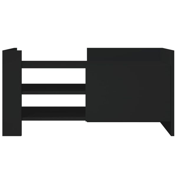 vidaXL TV omarica črna 80x35x40 cm inženirski les