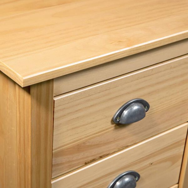 vidaXL Komoda Hill 46x35x80 cm trdna borovina