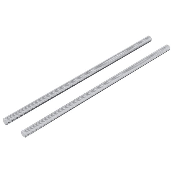 vidaXL Navojna palica 2 pcs srebrna 6 x 170 mm Jeklo