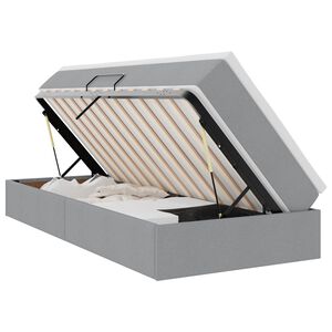 vidaXL Postelja z dodatnim prostorom za shranjevanje in vzmetnico