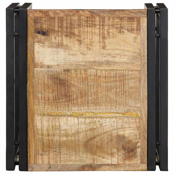 vidaXL Kava miza 40x40x35 cm Masivni neobdelan les Mango