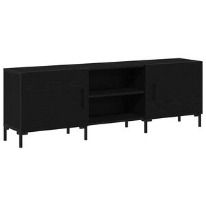 vidaXL Komplet TV omaric 150 x 30 x 50 cm Črna Orehovina