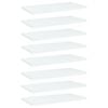 vidaXL Dodatne police za omaro 8 kosov bele 40x20x1,5 cm iverna plo&scaron;ča