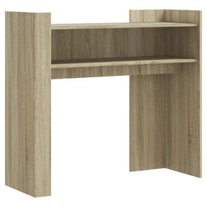 vidaXL Konzolna mizica sonoma hrast 100x35x90 cm inženirski les