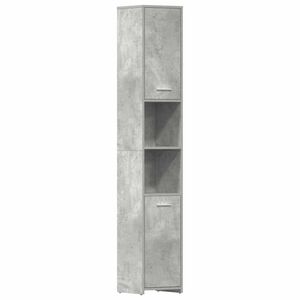 vidaXL Kopalni&scaron;ka omarica betonsko siva 30x30x183,5 cm iverna plo&scaron;ča