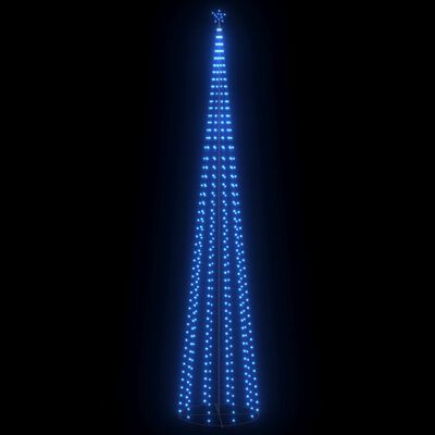vidaXL Novoletna jelka iz 752 modrih LED lučk 160x500 cm