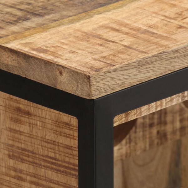 vidaXL Omarica za vino 62x33x78,5 cm robusten mangov les