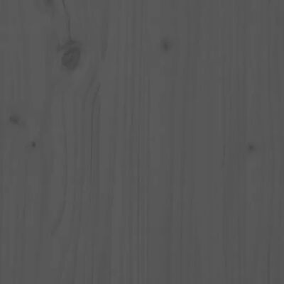 vidaXL Stenska omarica siva 100x30x35 cm trdna borovina