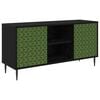vidaXL TV omarica GELEEN 102 x 33 x 51 cm Črni hrast Inženirski les