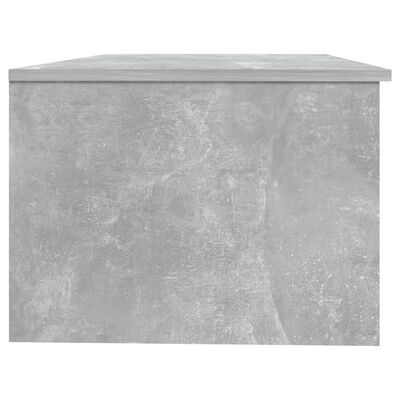 vidaXL Klubska mizica betonsko siva 102x50x36 cm inženirski les
