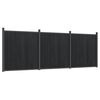 vidaXL Ograjni panel siv 526x186 WPC