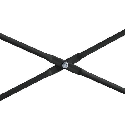 vidaXL Računalniška miza črna 110x72x70 cm iverna plošča