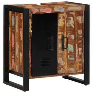 vidaXL Kopalni&scaron;ka omarica Rjava 55 x 35 x 60 cm Trdna obnovljena les
