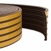vidaXL Samolepilni tesnilni trak za okna Rjava 9 x 4 mm 50 m EPDM pena