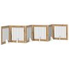 vidaXL Zložljivo pasje vrata s stojali 6 pcs Artisan hrast 482 cm