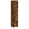 vidaXL Visoka omara dimljeni hrast 34,5x34x180 cm inženirski les