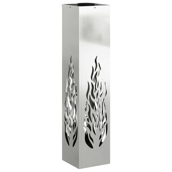 vidaXL Solarno LED svetilo za pot 2 pcs srebrna Cinkana Jeklina