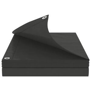 vidaXL Tarpaulin s očesi Antracitna siva 2 x 3 m 90 gsm PE