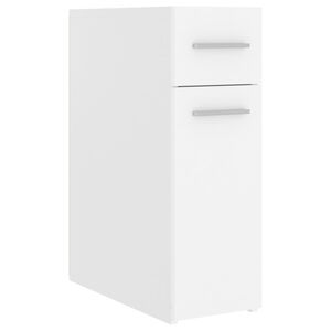 vidaXL Lekarni&scaron;ka omara bela 20x45,5x60 cm iverna plo&scaron;ča