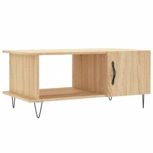 vidaXL Klubska mizica sonoma hrast 90x50x40 cm konstruiran les