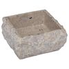 vidaXL Umivalnik siv 30x30x13 cm marmor