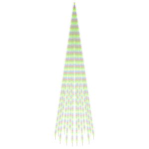 vidaXL Novoletna jelka iz 1134 pisanih LED lučk 800 cm