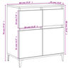 vidaXL Komoda siva sonoma 60x35x70 cm inženirski les
