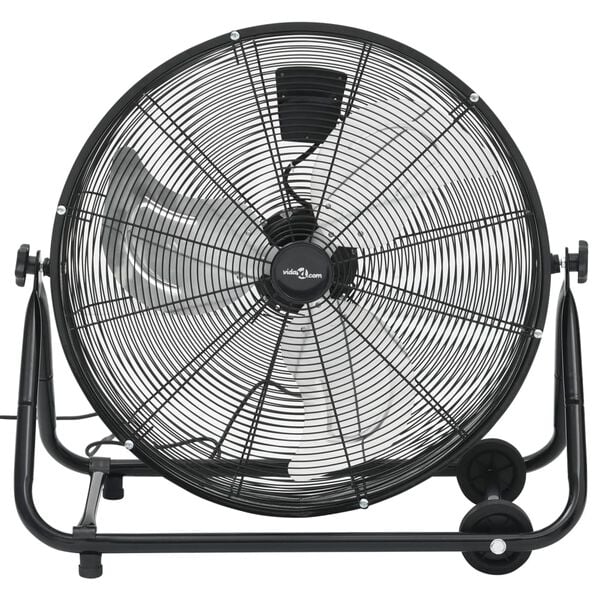 vidaXL Industrijski bobnasti ventilator 60 cm 172,5 W črn