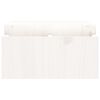 vidaXL Stojalo za zaslon belo 70x27,5x15 cm trdna borovina