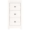 vidaXL Komoda 2 kosa bela 40x35x80 cm trdna borovina