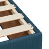 vidaXL Box spring postelja z vzmetnico temno modra 120x200 cm žamet