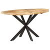 vidaXL Jedilna miza 140x80x75 cm trden mangov les