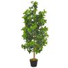 vidaXL Umetna rastlina lovorovo drevo z loncem zelena 120 cm