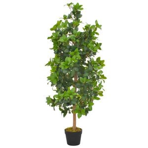 vidaXL Umetna rastlina lovorovo drevo z loncem zelena 120 cm