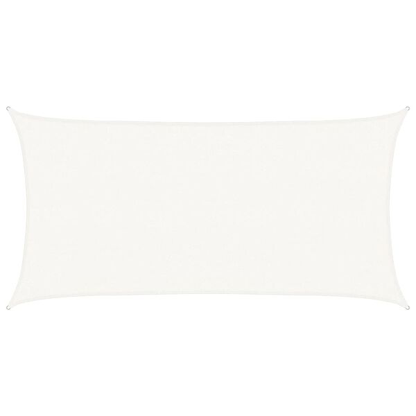 vidaXL Senčno jadro 160 g/m² belo 2,5x5 m HDPE